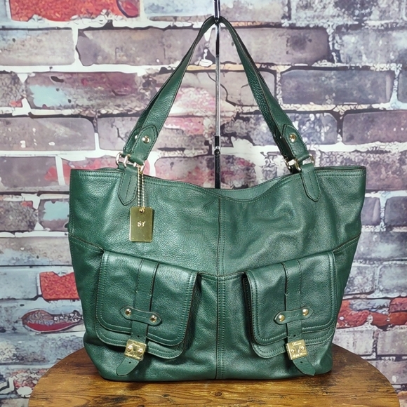 Lauren Ralph Lauren Handbags - Lauren Ralph Lauren "Governor" Leather Tote Bag